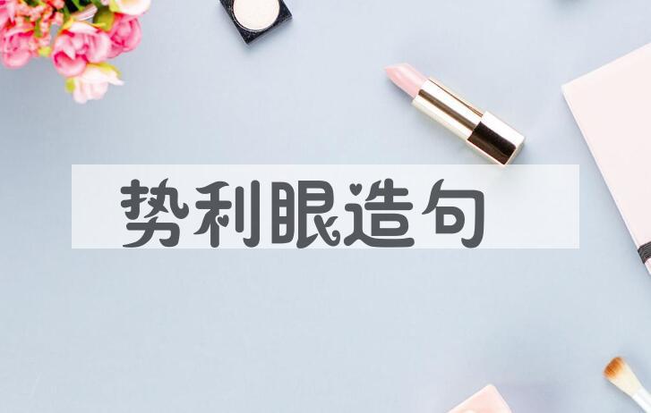 用势利眼造句
