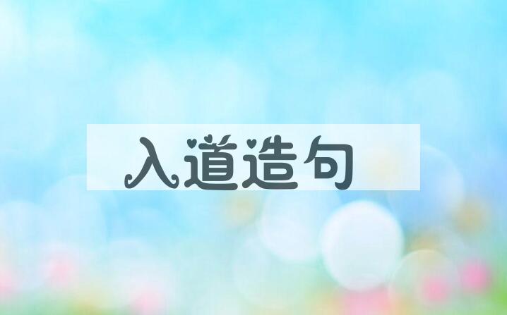 用入道造句