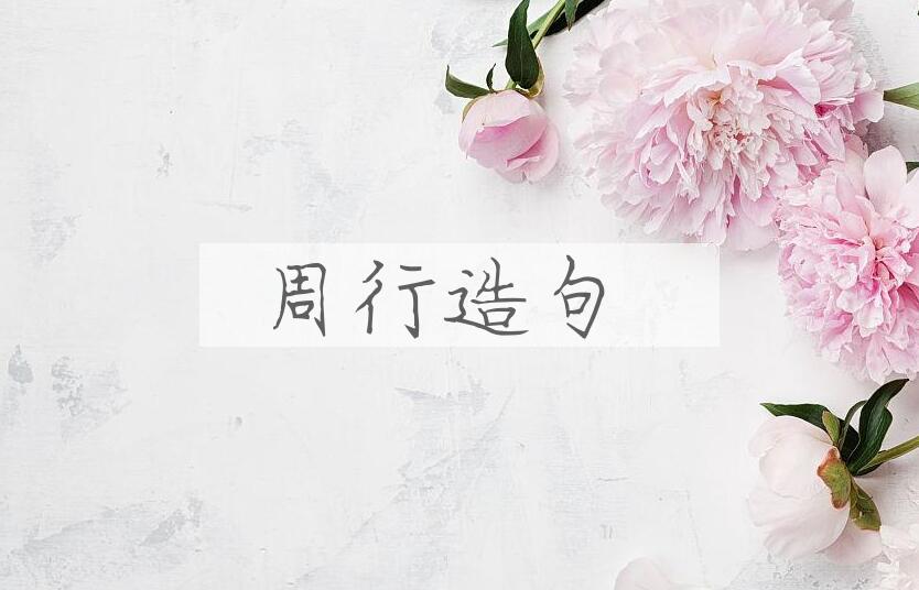 用周行造句