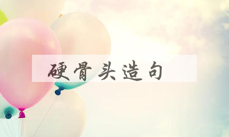 用硬骨头造句