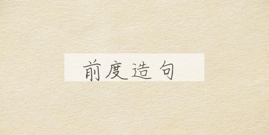用前度造句