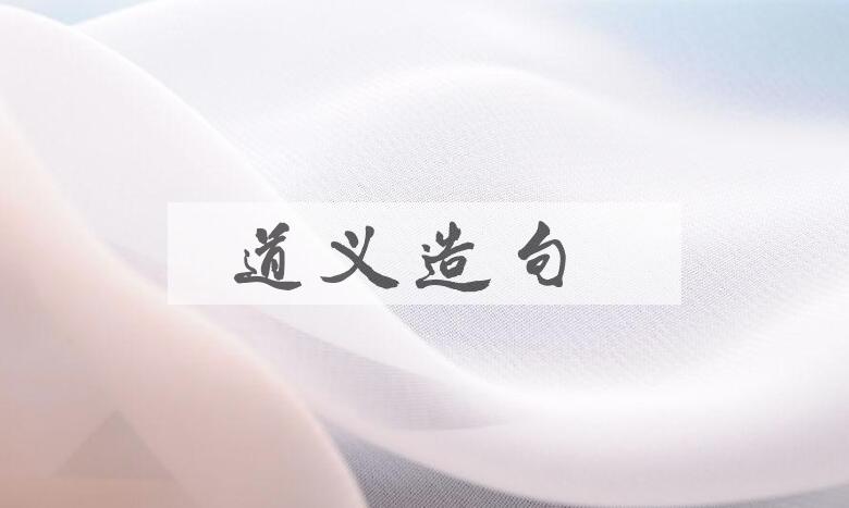 用道义造句