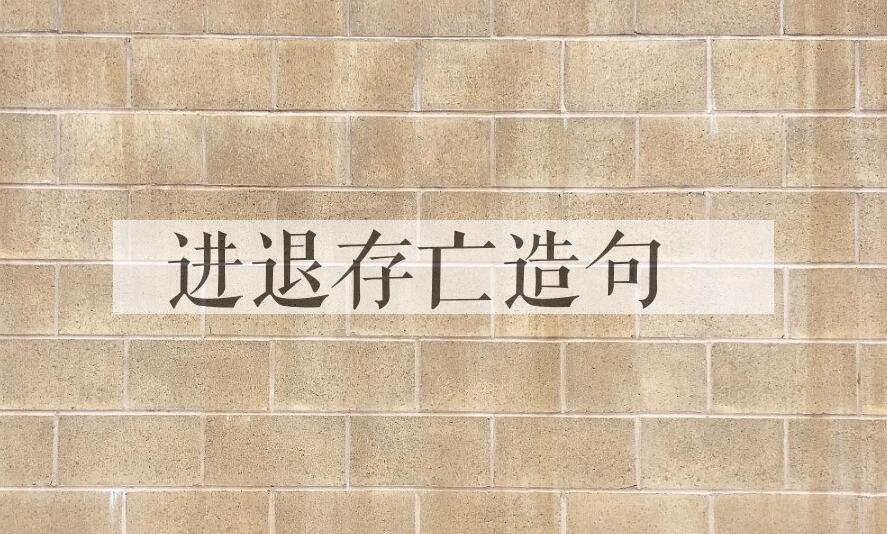 用进退存亡造句