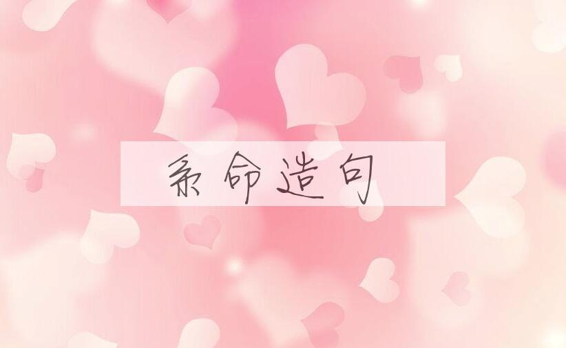 用系命造句