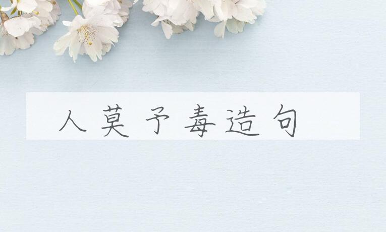 用人莫予毒造句