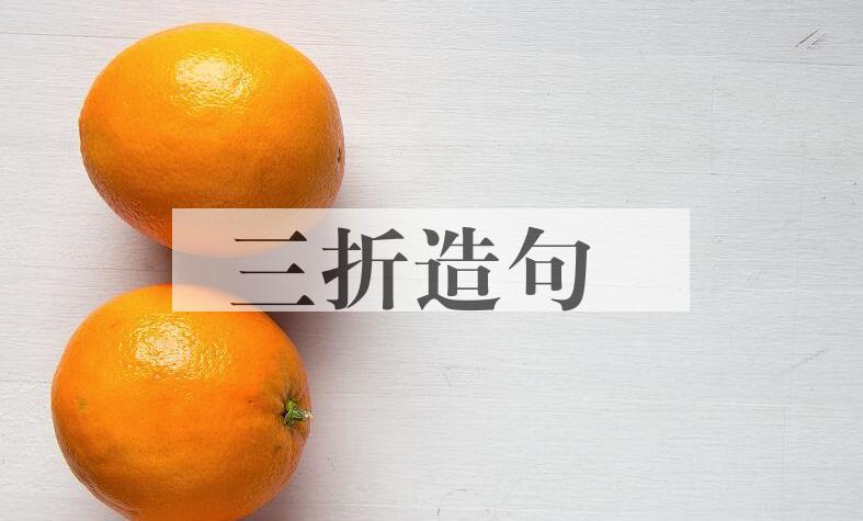 用三折造句