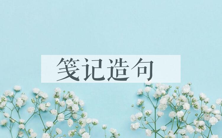 用笺记造句