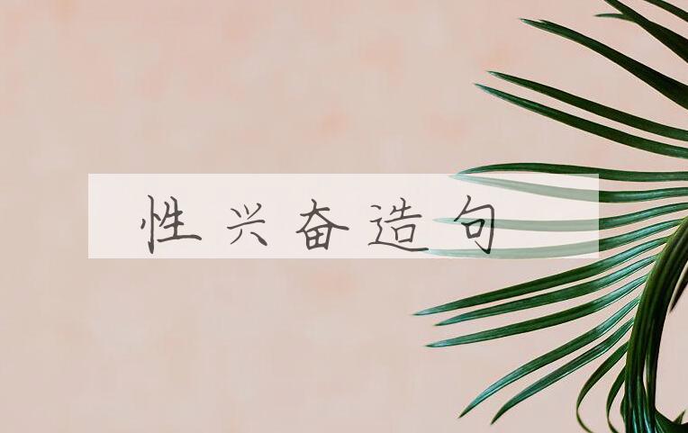 用性兴奋造句