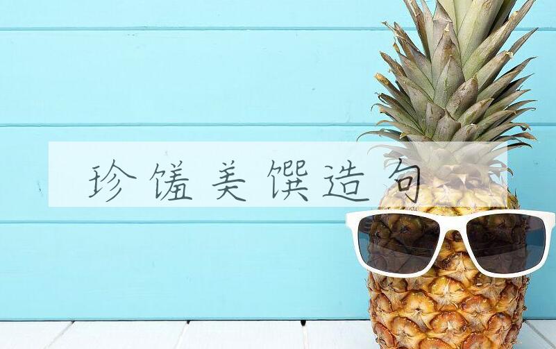 用珍馐美馔造句