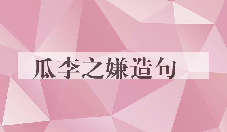 用瓜李之嫌造句