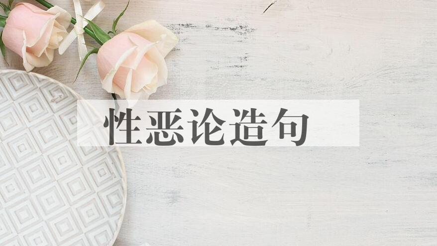 用性恶论造句