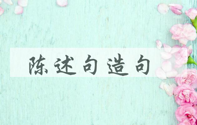 用陈述句造句