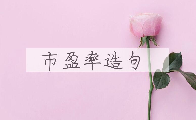 用市盈率造句
