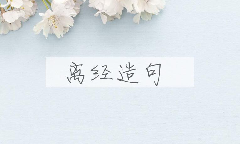 用离经造句
