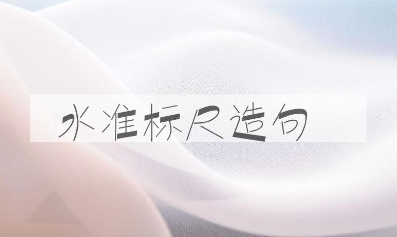 用水准标尺造句