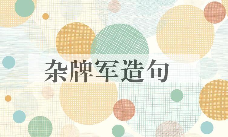 用杂牌军造句