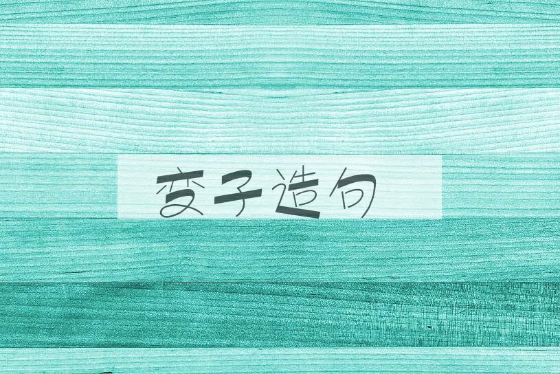 用变子造句