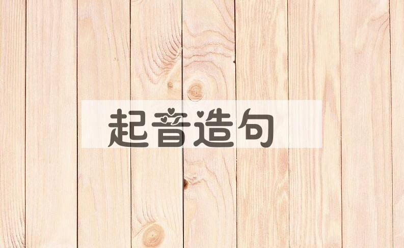 用起音造句