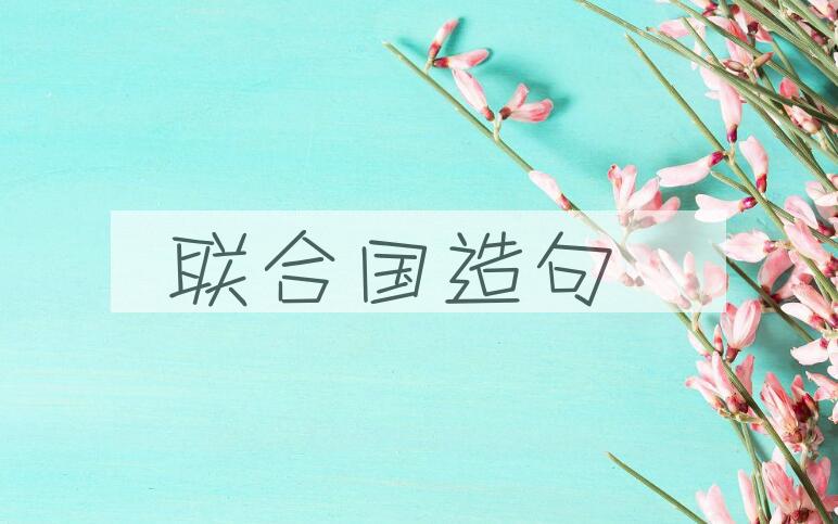 用联合国造句