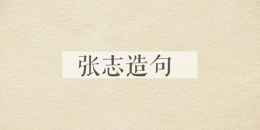 用张志造句