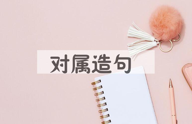 用对属造句
