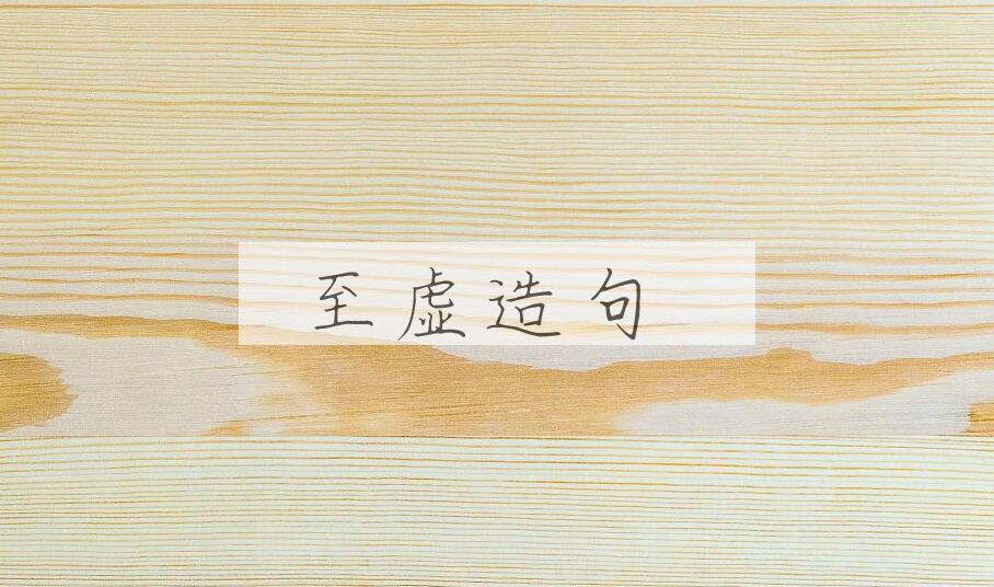 用至虚造句