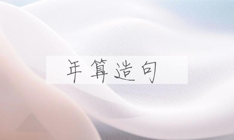 用年算造句