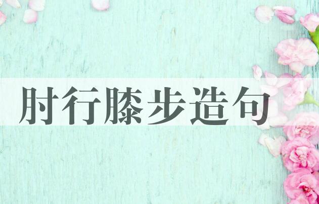 用肘行膝步造句