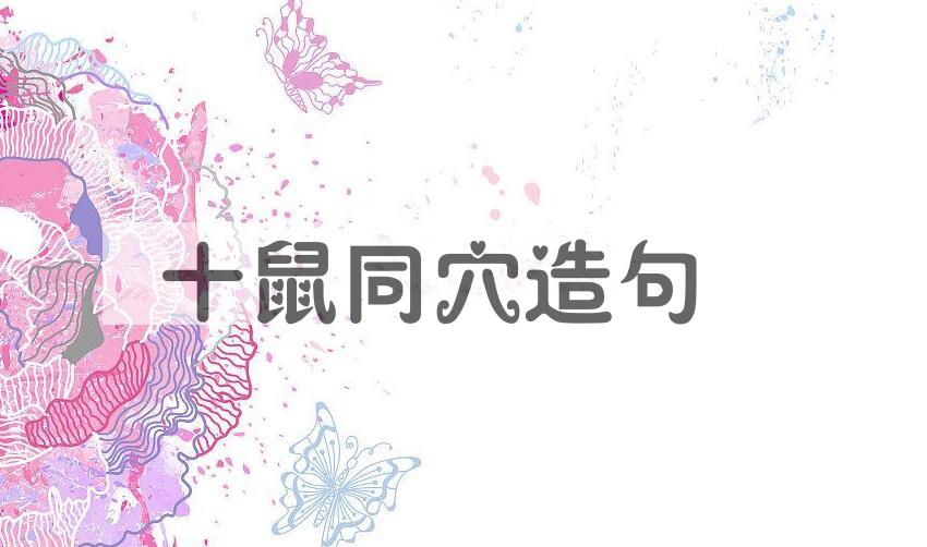 用十鼠同穴造句