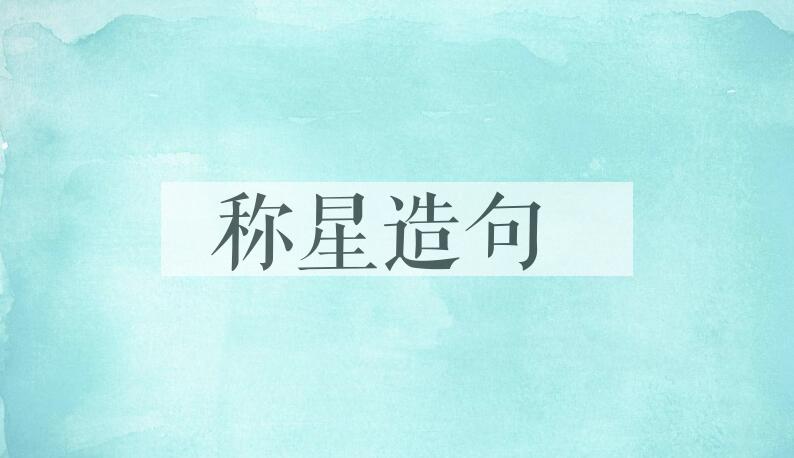 用称星造句