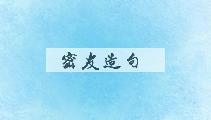 用密友造句