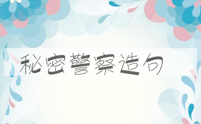 用秘密警察造句