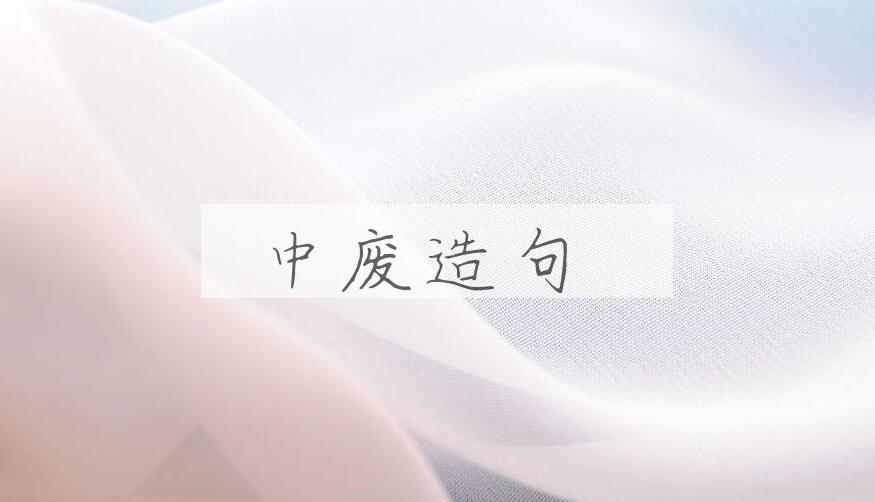 用中废造句