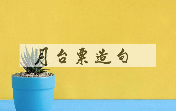 用月台票造句