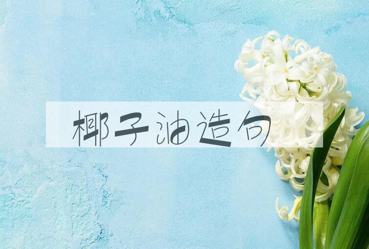 用椰子油造句