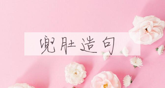 用兜肚造句