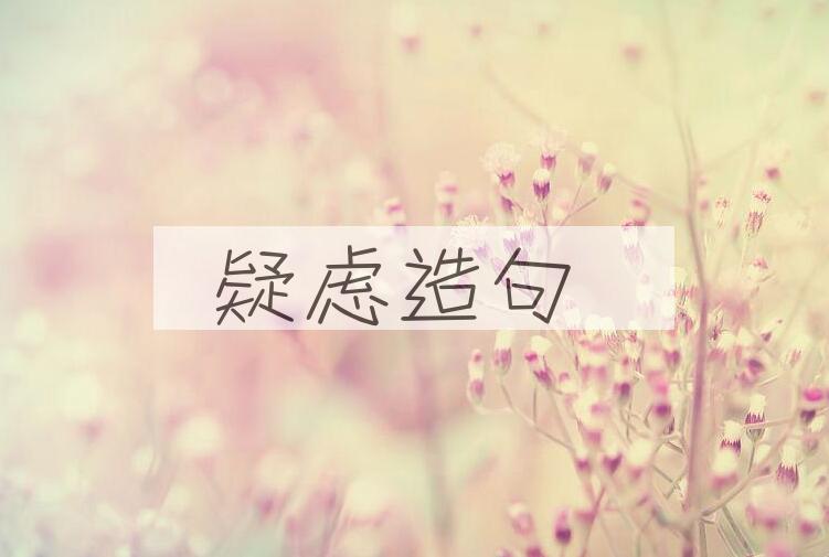 用疑虑造句