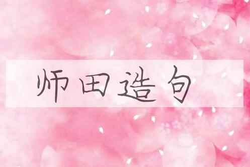 用师田造句