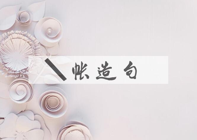 用卖帐造句