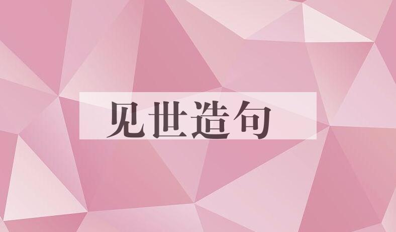 用见世造句
