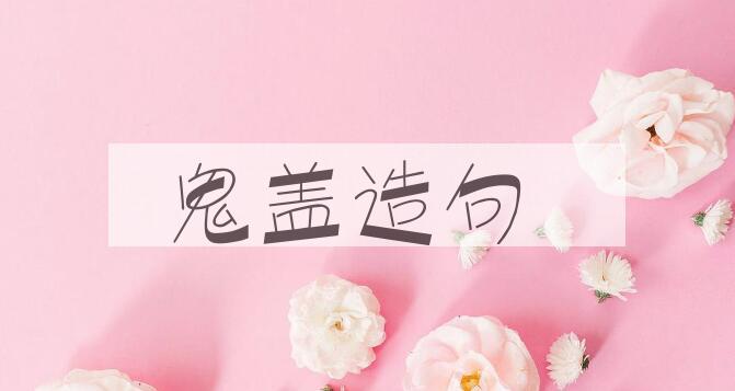 用鬼盖造句