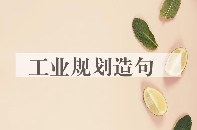 用工业规划造句