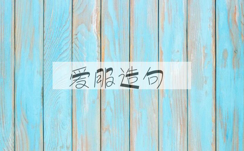用爱服造句
