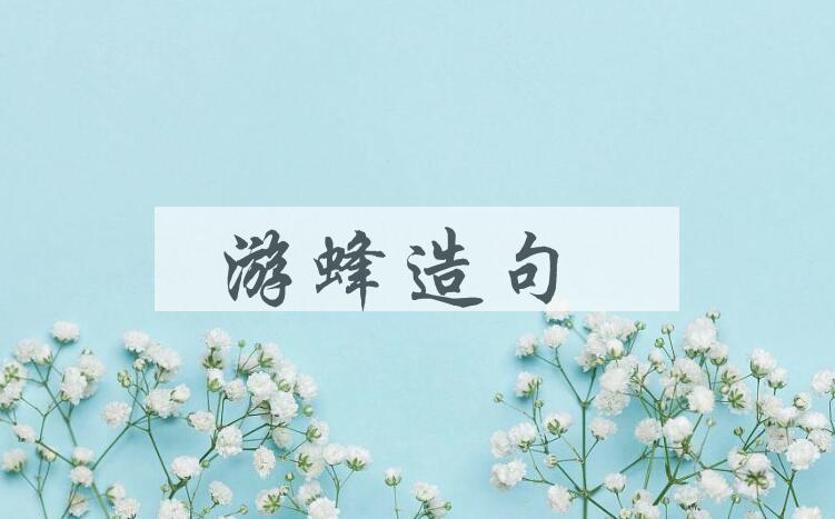 用游蜂造句