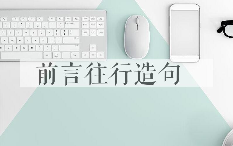 用前言往行造句