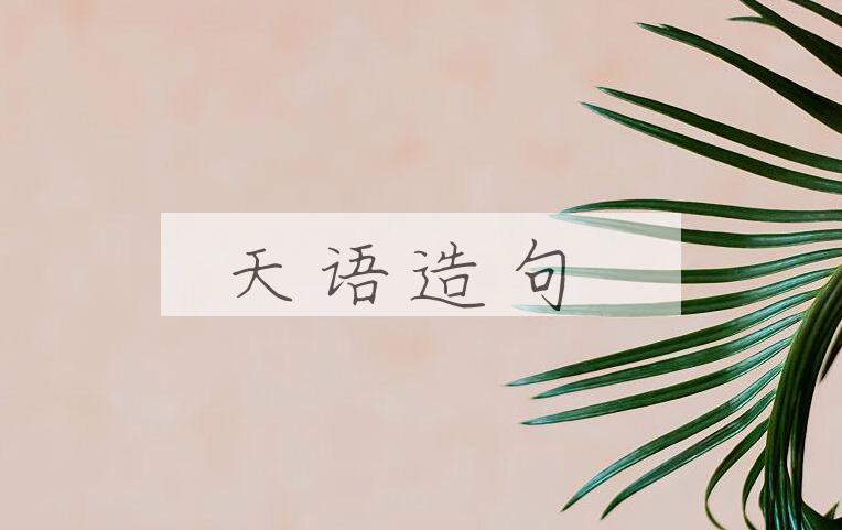 用天语造句