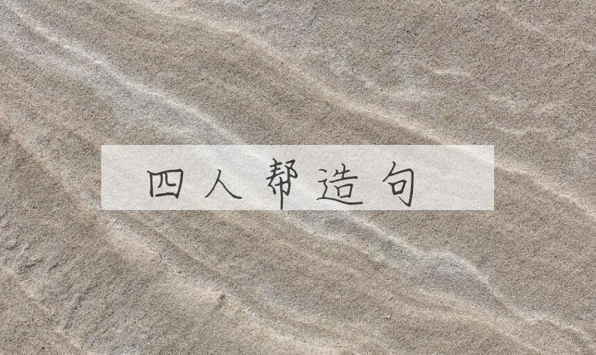 用四人帮造句