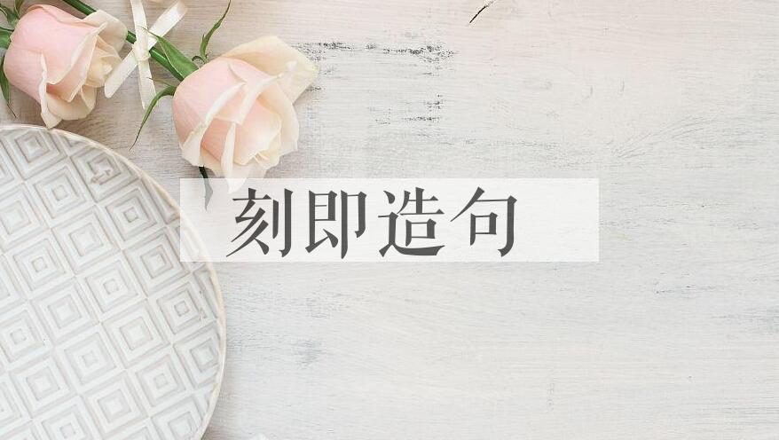 用刻即造句