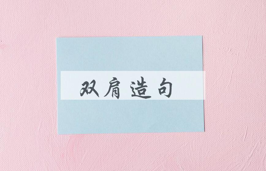 用双肩造句