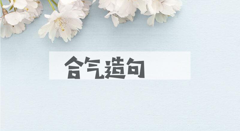 用合气造句